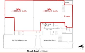 220 S Church St, Lodi, CA à louer Plan d’étage– Image 1 sur 1