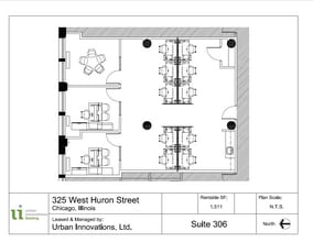 325 W Huron St, Chicago, IL à louer Plan d’étage– Image 1 sur 5
