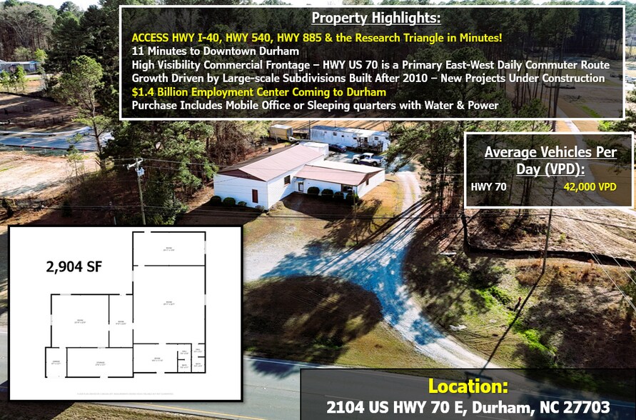 2104 US 70 Hwy, Durham, NC à vendre - Photo de l’immeuble – Image 2 sur 14