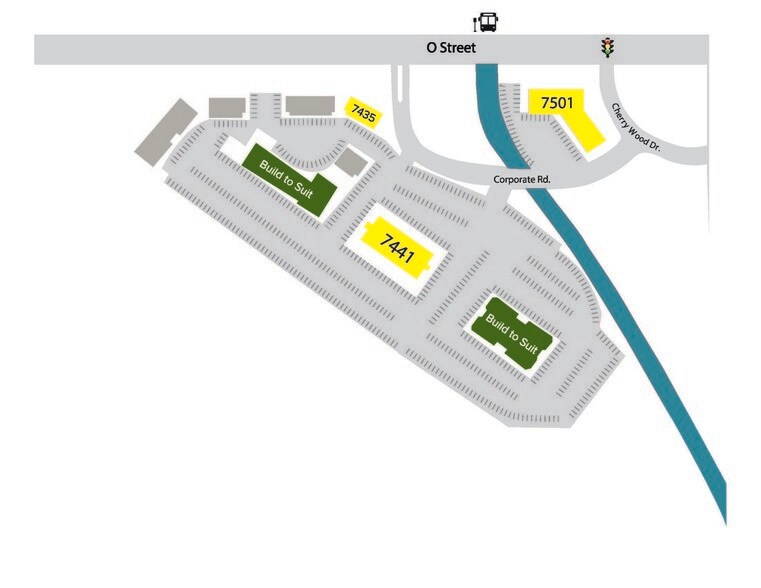 7411 O St, Lincoln, NE à louer - Photo de l’immeuble – Image 2 sur 2