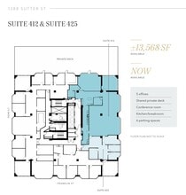 1388 Sutter St, San Francisco, CA à louer Plan d’étage– Image 2 sur 3