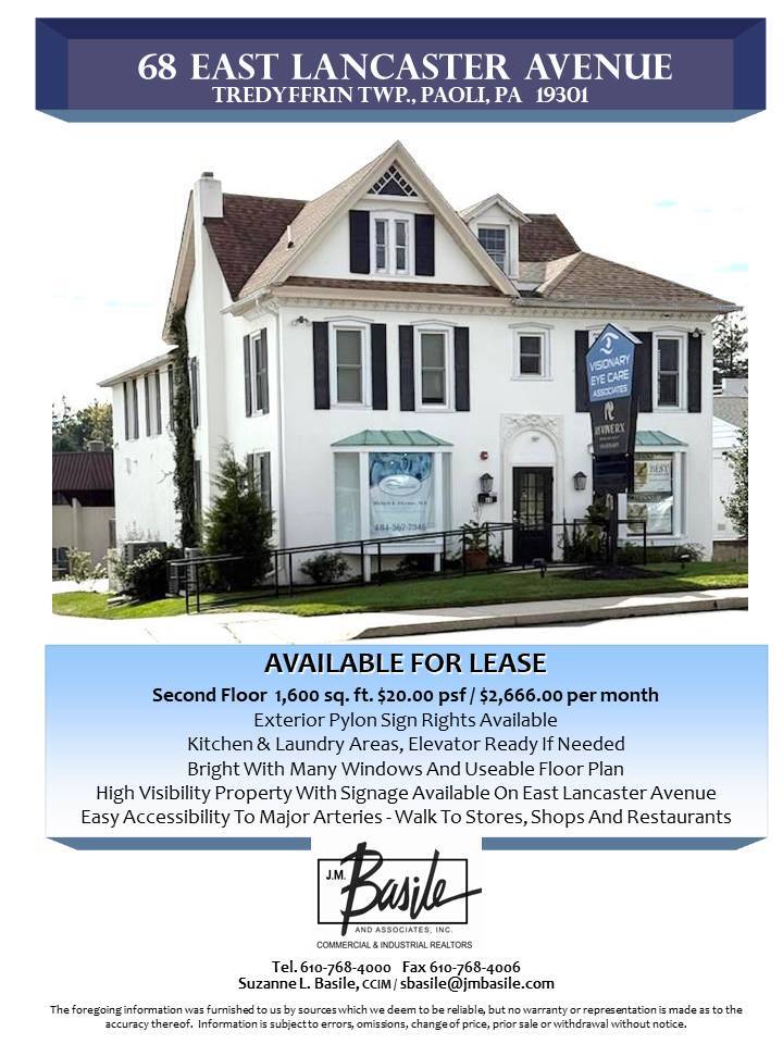 68 E Lancaster Ave, Paoli, PA à louer Photo intérieure– Image 1 sur 1