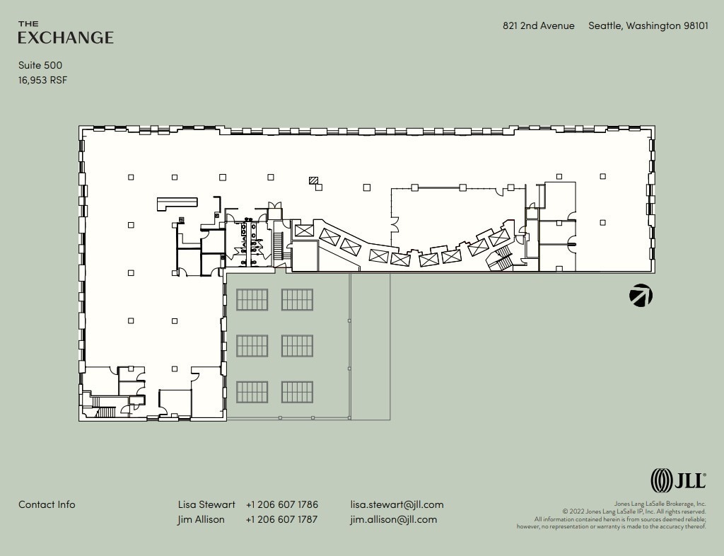 821 2nd Ave, Seattle, WA à louer Plan d’étage– Image 1 sur 1