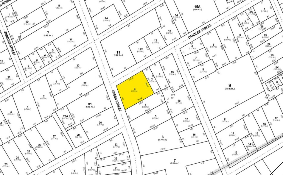 466 Green St NE, Gainesville, GA à louer - Plan cadastral – Image 2 sur 2