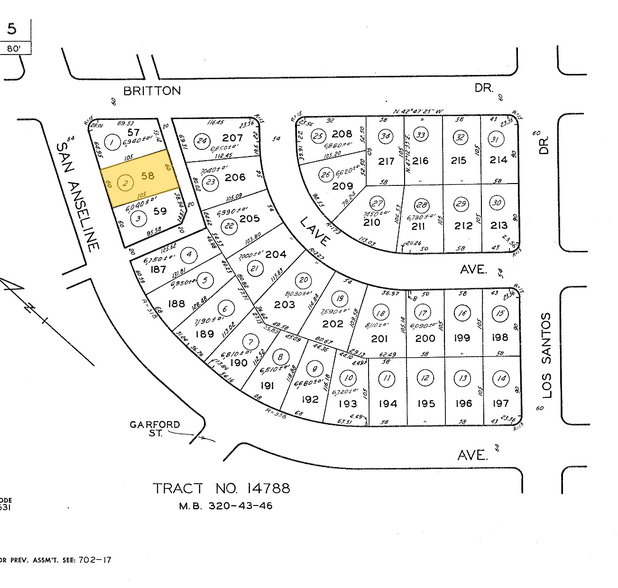2038 San Anseline Ave, Long Beach, CA à vendre - Plan cadastral – Image 1 sur 1