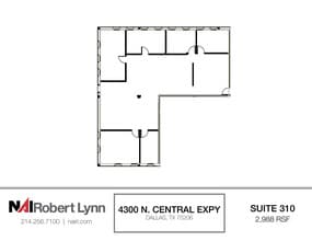 4300 N Central Expy, Dallas, TX à louer Plan d’étage– Image 1 sur 1