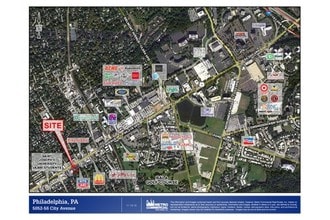 5052-5056 City Ave, Philadelphia, PA - VUE AÉRIENNE vue de carte - Image1