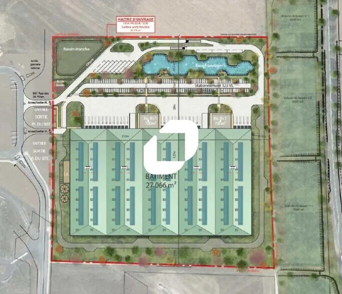 Industriel/Logistique dans Poupry à louer - Plan d’étage – Image 3 sur 3