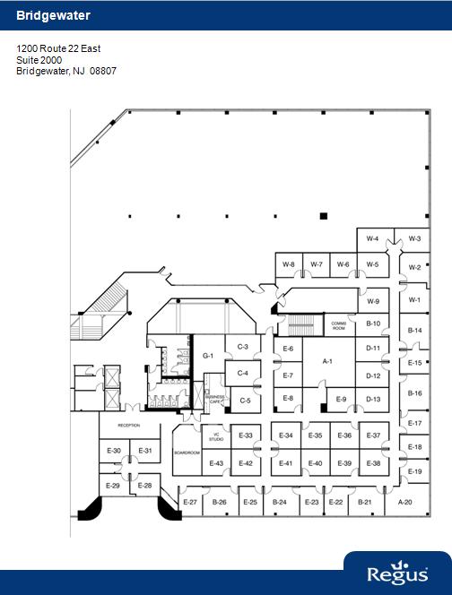 1200 Route 22 E, Bridgewater, NJ à louer Plan d’étage– Image 1 sur 1