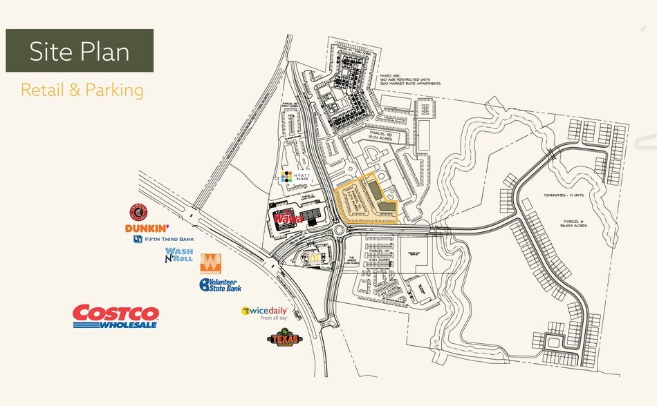 Golden Bear Parkway and Interstate 40, Mt Juliet, TN à louer - Plan de site – Image 2 sur 4