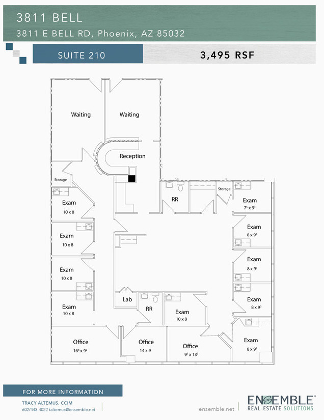 3811 E Bell Rd, Phoenix, AZ à louer Plan d’étage– Image 1 sur 1