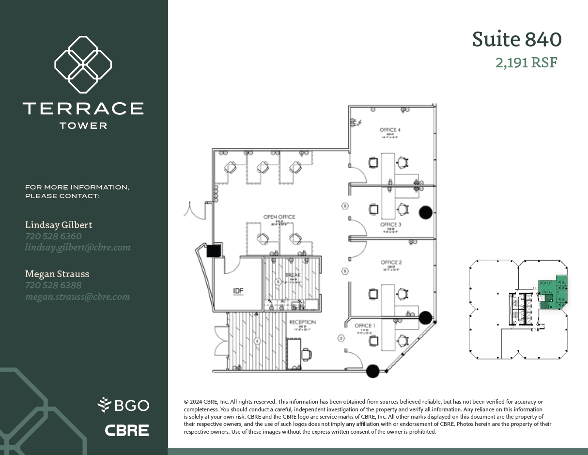 5619 Dtc Pky, Greenwood Village, CO à louer Plan d’étage– Image 1 sur 2