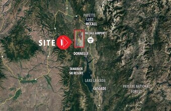 Redridge & Blackhawk Land, McCall, ID - Vue aérienne  vue de carte