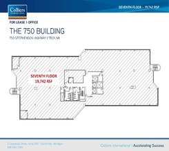 750 Stephenson Hwy, Troy, MI à louer Plan d’étage– Image 1 sur 1