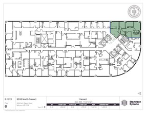 3333 N Calvert St, Baltimore, MD à louer Plan d’étage– Image 1 sur 1