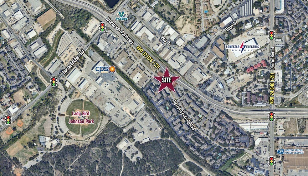 Wurzbach Parkway @ Perrin Central Blvd., San Antonio, TX à vendre - Aérien – Image 2 sur 3