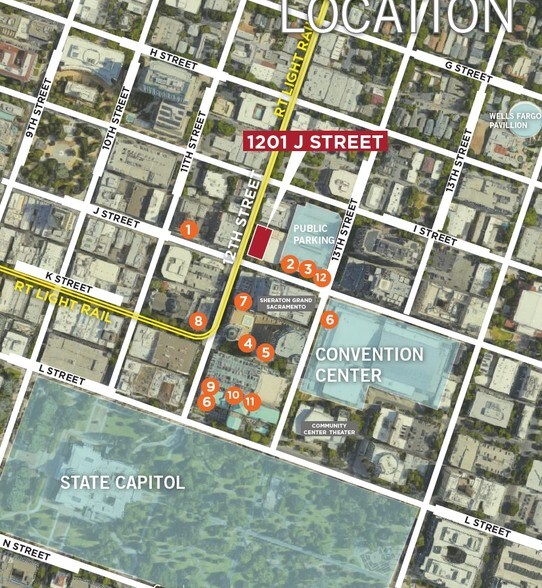 1201 J St, Sacramento, CA à louer - Aérien – Image 2 sur 20
