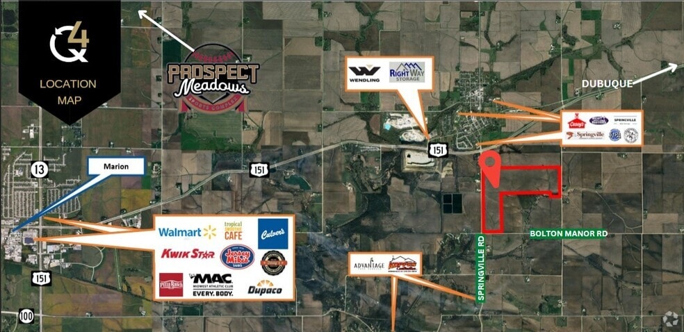 Lot B1 Springville Road, Springville, IA à vendre - Aérien – Image 2 sur 3