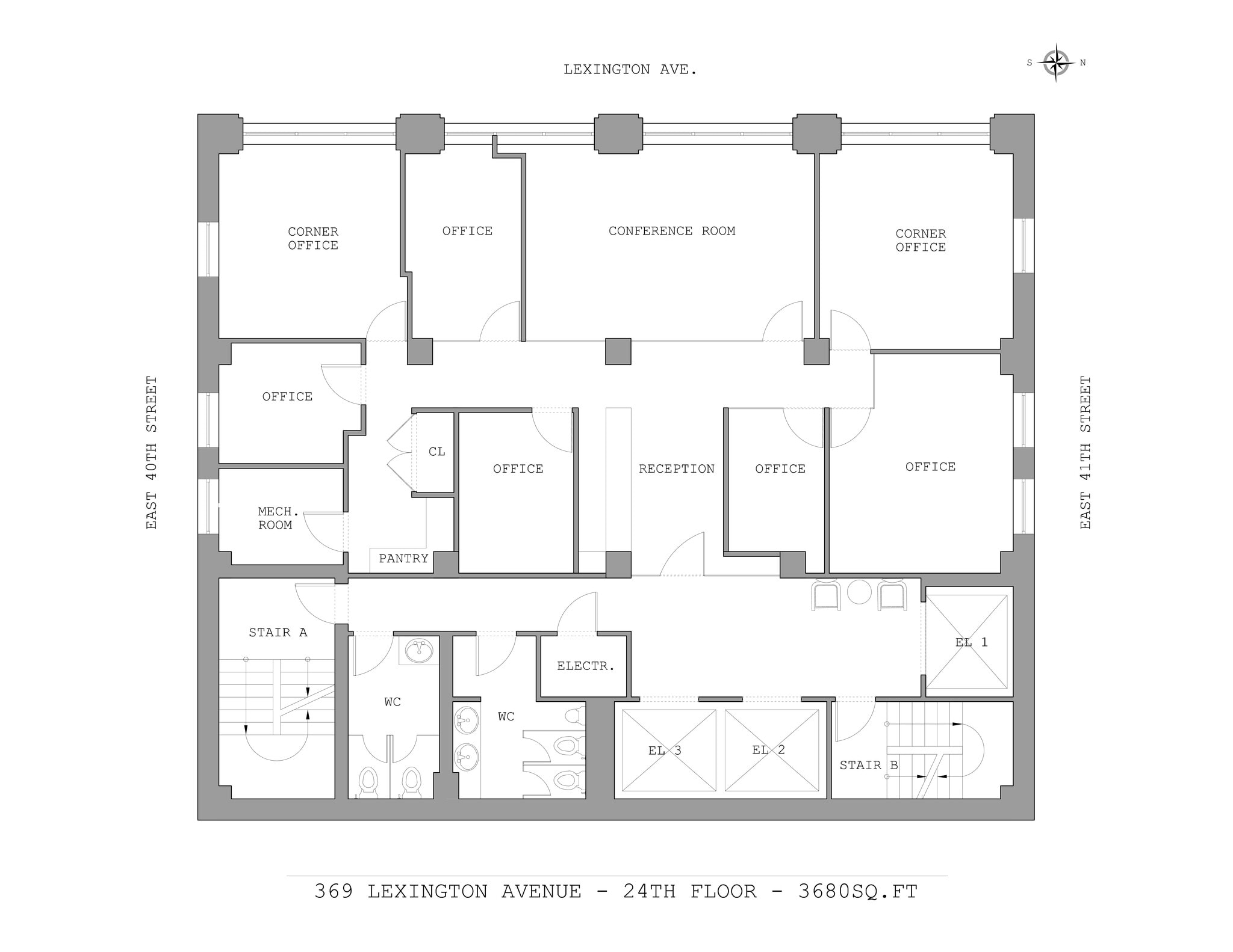 369 Lexington Ave, New York, NY à louer Plan de site– Image 1 sur 1