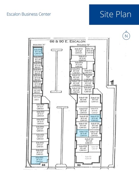 90 E Escalon Ave, Fresno, CA à louer - Plan de site – Image 2 sur 2