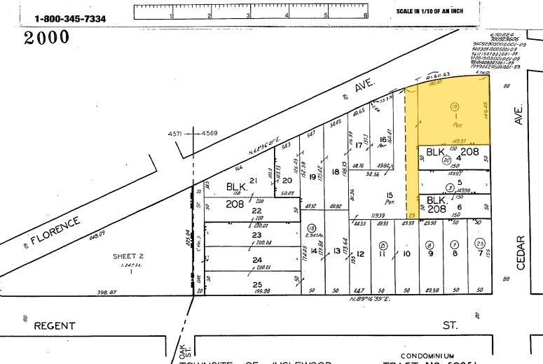 500-516 W Florence Ave, Inglewood, CA à louer - Plan cadastral – Image 2 sur 7
