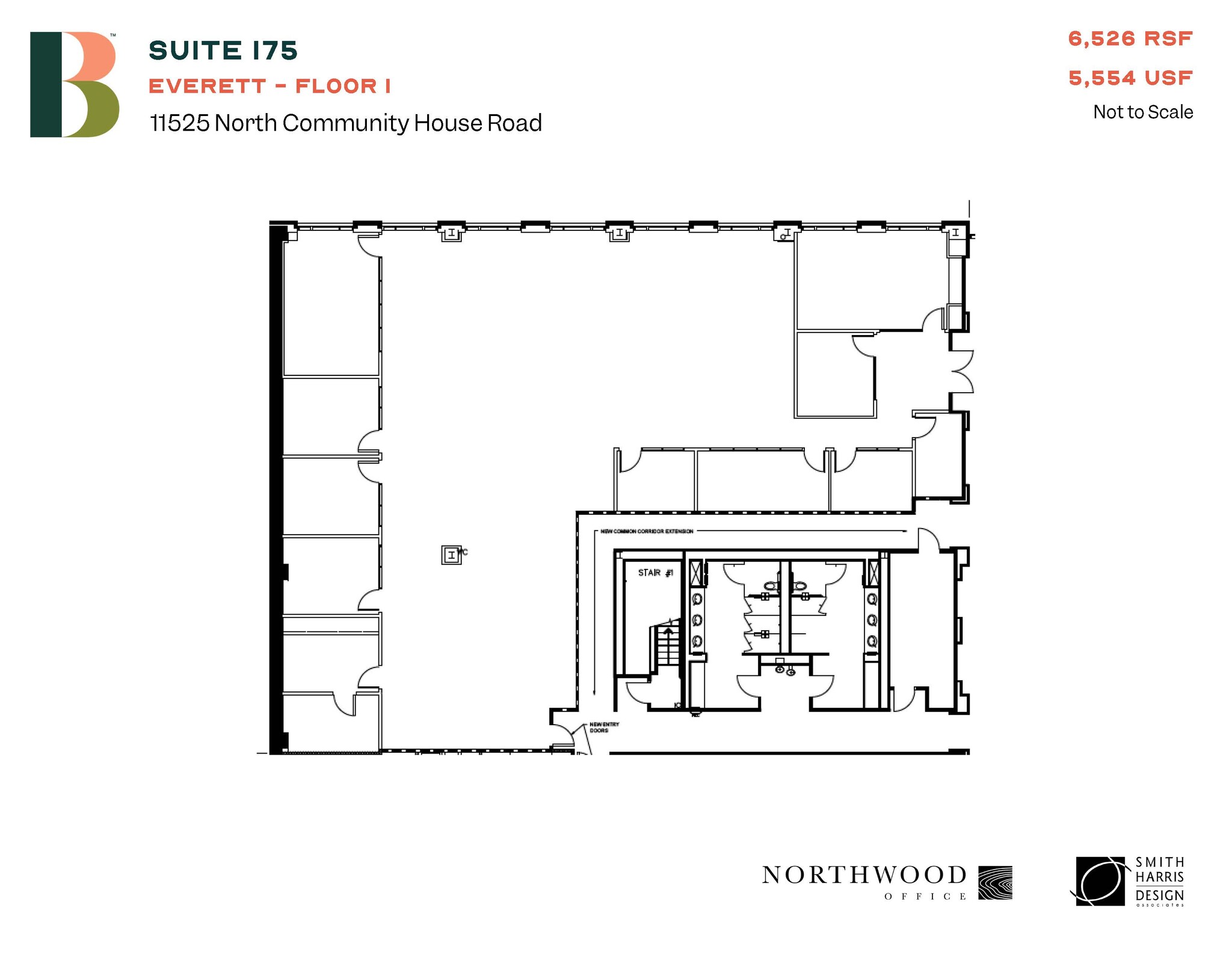 11525 N Community House Rd, Charlotte, NC à louer Plan d’étage– Image 1 sur 1