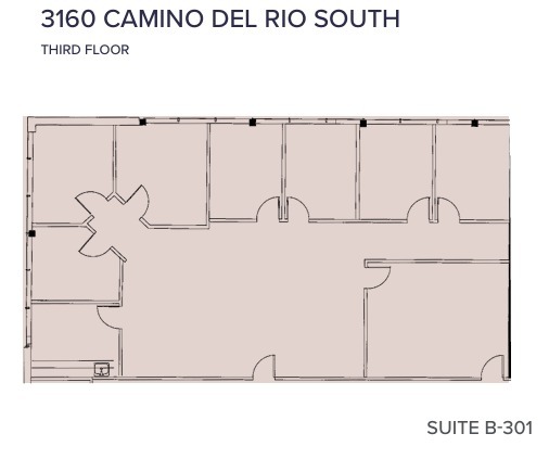 3110 Camino del Rio S, San Diego, CA à louer Plan d’étage– Image 1 sur 1