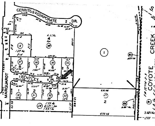 13855 Bentley Pl, Cerritos, CA à louer - Plan cadastral – Image 2 sur 3
