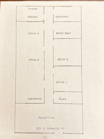 3201 E Memorial, Edmond, OK à louer - Plan d’étage – Image 2 sur 11