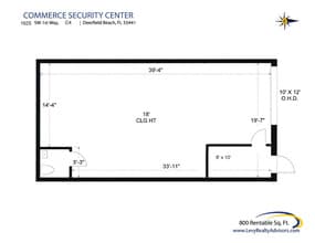1533-1717 SW 1st Way, Deerfield Beach, FL à louer Plan d’étage– Image 2 sur 2