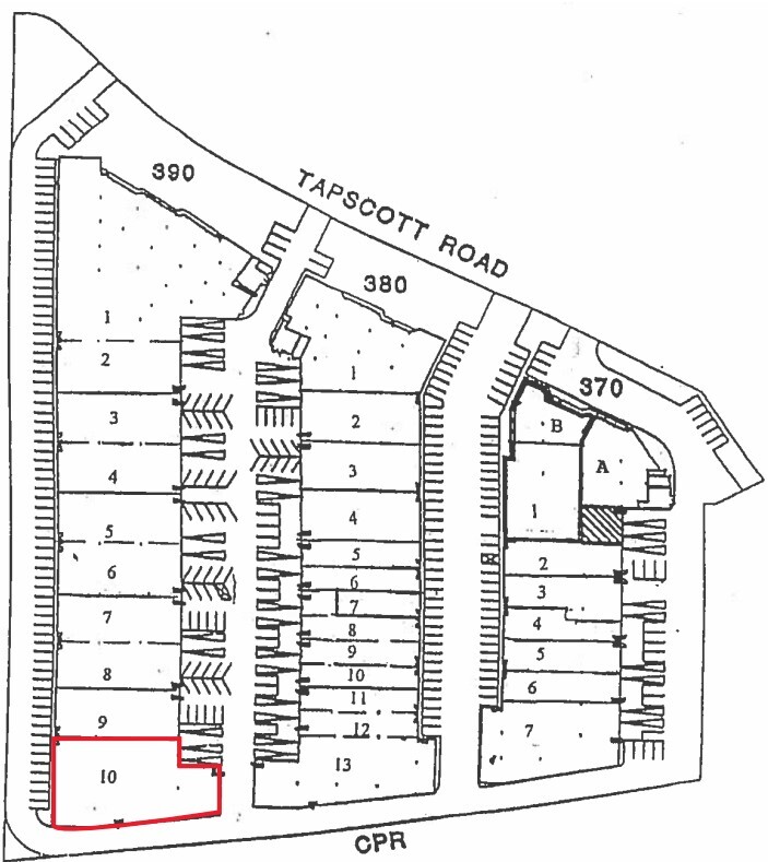 390 Tapscott Rd, Toronto, ON à louer Plan de site– Image 1 sur 1