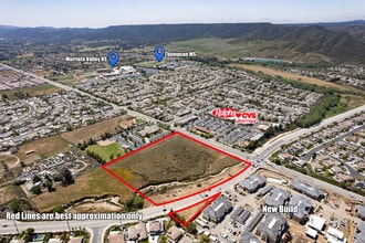 Nutmeg St, Murrieta, CA - Vue aérienne  vue de carte - Image1
