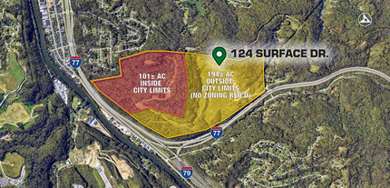 124 Surface Dr, Charleston, WV - VUE AÉRIENNE  vue de carte - Image1
