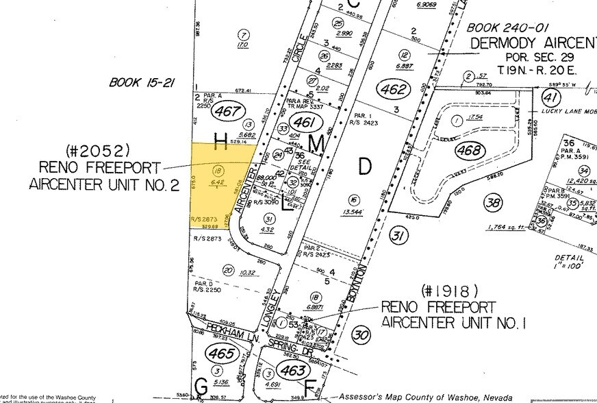 4945 Aircenter Cir, Reno, NV à louer - Plan cadastral – Image 2 sur 6