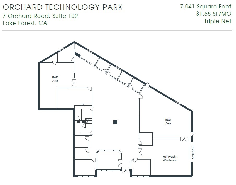 1-13 Orchard Rd, Lake Forest, CA à louer Plan d’étage– Image 1 sur 1