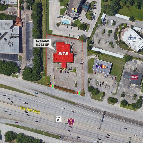 307 N Sam Houston Pky W, Houston, TX à vendre - Aérien – Image 2 sur 6
