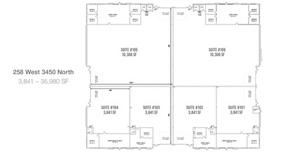 198-259 West 3450 North, Spanish Fork, UT à louer Plan d’étage– Image 1 sur 1