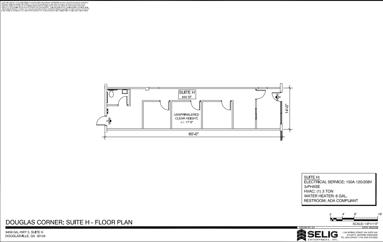 9421-9459 Highway 5, Douglasville, GA à louer Plan d’étage– Image 1 sur 1