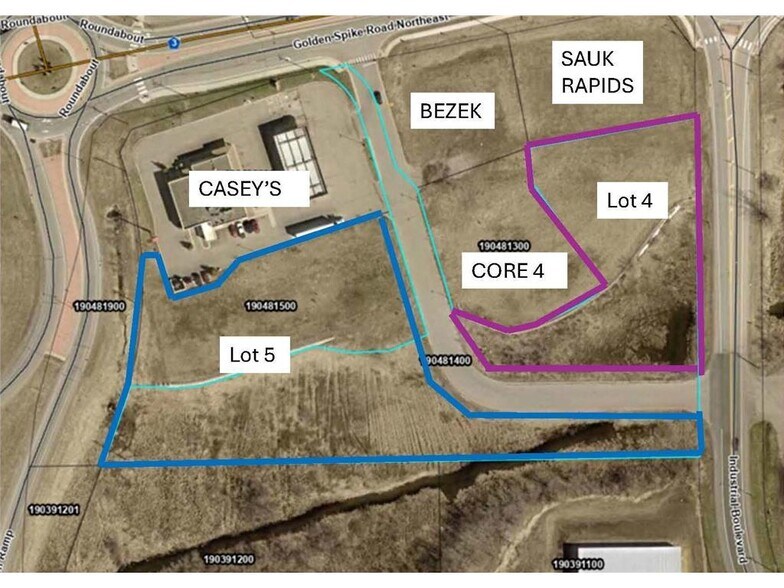 970 Golden Spike NE, Sauk Rapids, MN à vendre - Aérien – Image 2 sur 6