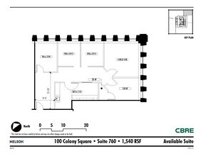 1175 Peachtree St NE, Atlanta, GA à louer Plan d’étage– Image 1 sur 1