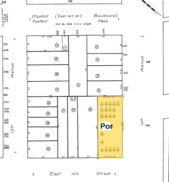 1513-1515 14th Ave, Oakland, CA à vendre - Plan cadastral – Image 2 sur 8