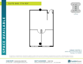 4830 W Kennedy Blvd, Tampa, FL à louer Plan d’étage– Image 1 sur 1