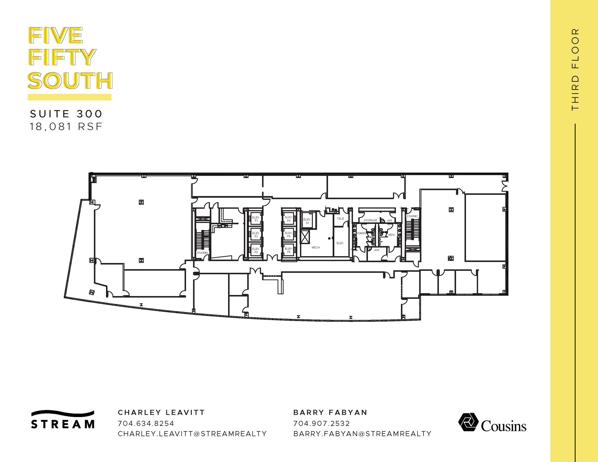 550 S Caldwell St, Charlotte, NC à louer Plan d’étage– Image 1 sur 1