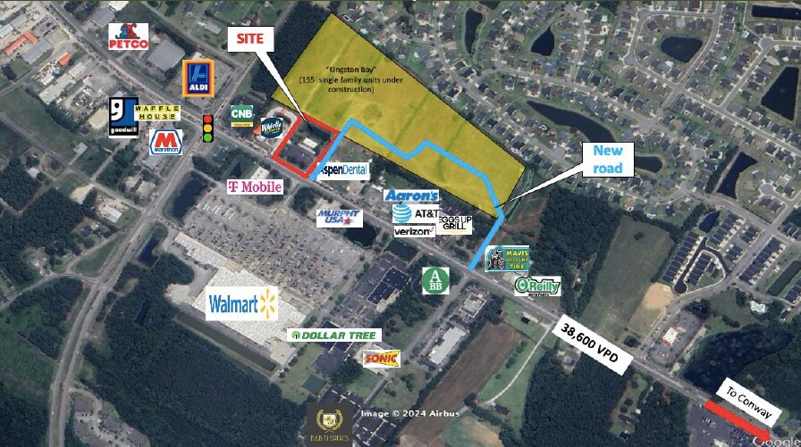 2776 Church St, Conway, SC à vendre - Aérien – Image 2 sur 2
