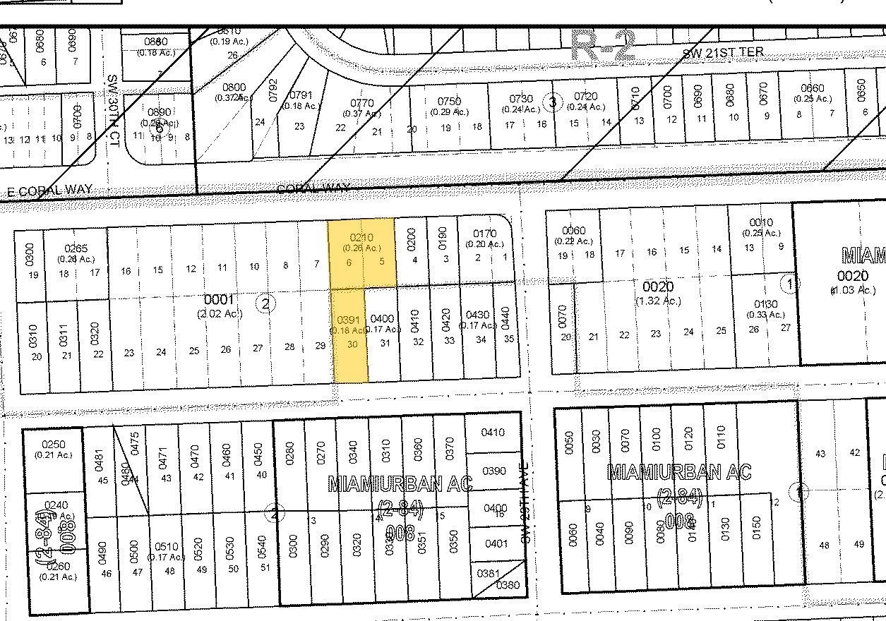 2947 SW 22nd Ter, Miami, FL à vendre Plan cadastral– Image 1 sur 2