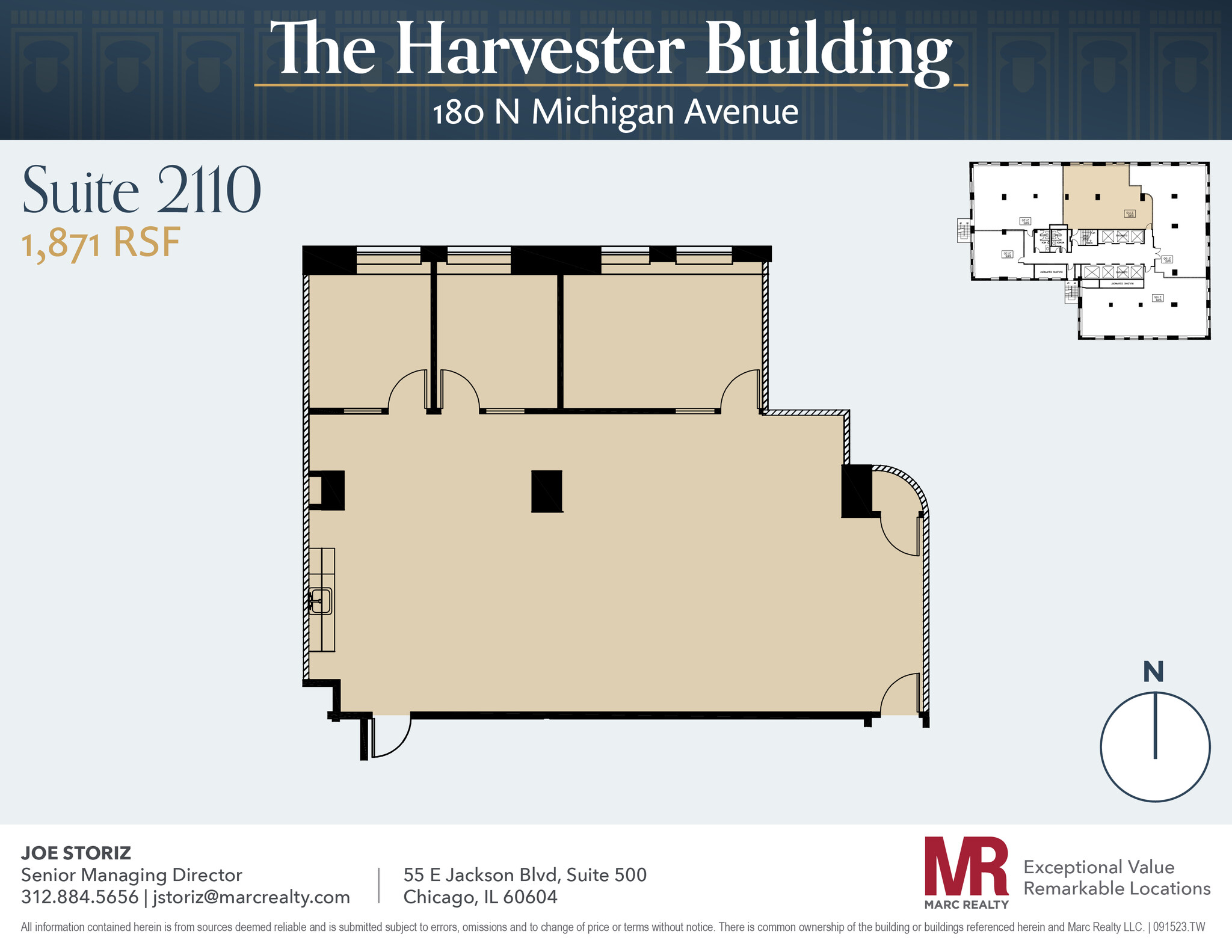 180 N Michigan Ave, Chicago, IL à louer Plan d’étage– Image 1 sur 5