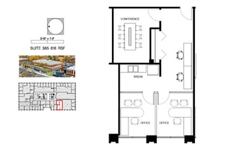 191 Waukegan Rd, Northfield, IL à louer Plan d’étage– Image 1 sur 2