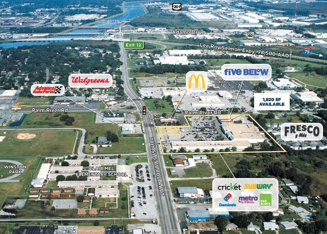 7819 Palm River Rd, Tampa, FL à louer Photo de l’immeuble– Image 1 sur 1