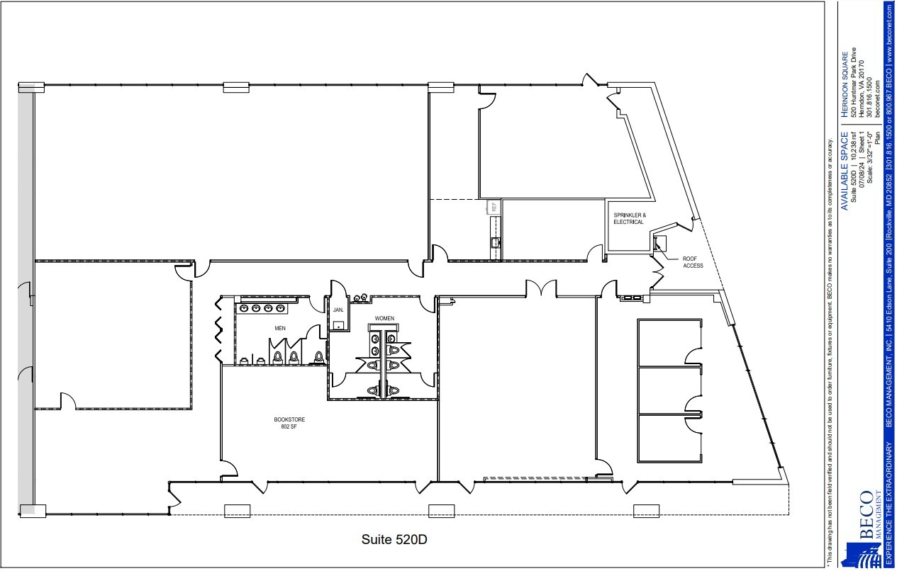 520 Huntmar Park Dr, Herndon, VA à louer Plan d’étage– Image 1 sur 1