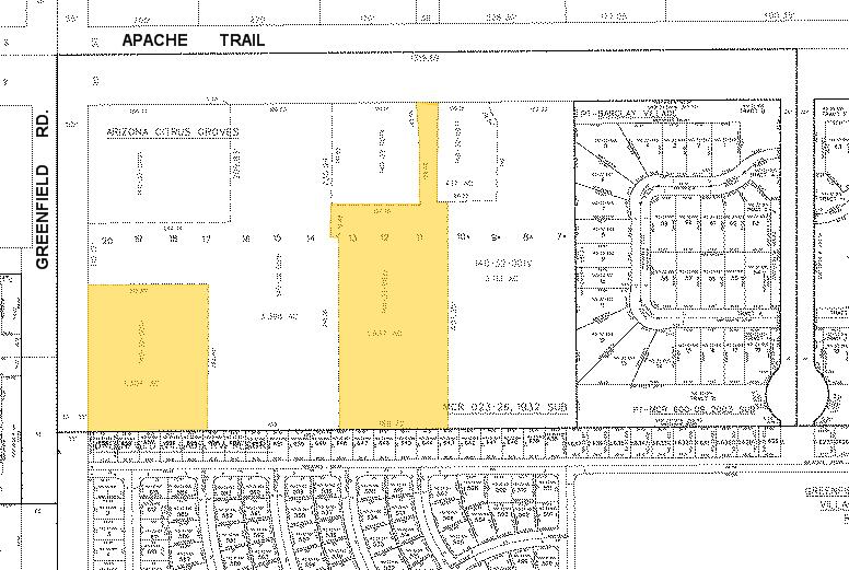 4419-4501 E Main St, Mesa, AZ à louer - Plan cadastral – Image 3 sur 25